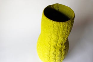 KNITWARE : VASE (Lime) 　